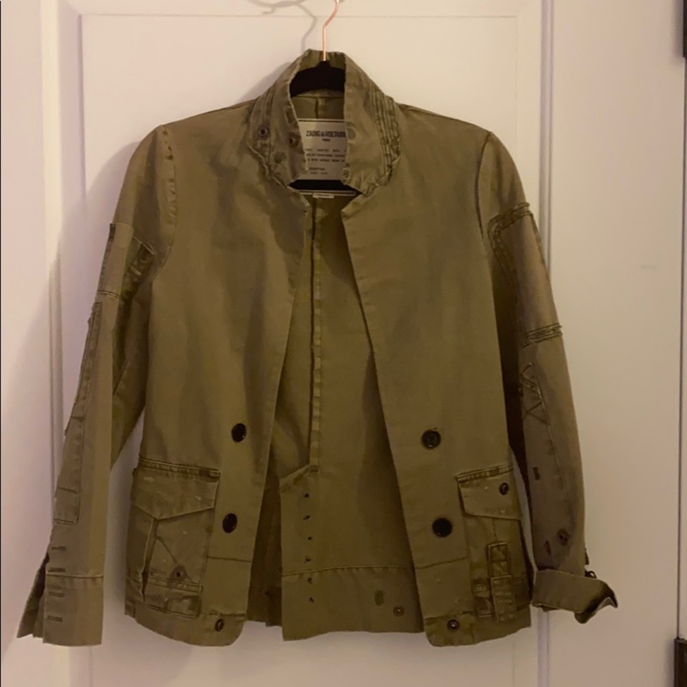 Zadig and Voltaire army blazer size small